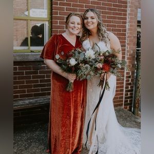 Meghan Velvet Wrap Maxi Dress